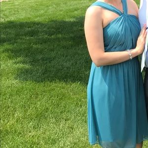 Teal Blue Bridesmaid dress